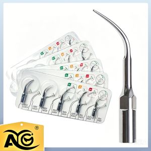 AG | AG 5Pcs/Pack Dental Scaler Tips Ultrasonic Scaler Tip Fit EMS Woodpecker Dental Ultrasonic Scaler Scaling Tip Dentist Instrument