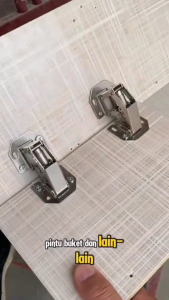 CADOLU Engsel Hidrolik Tanpa Bor 3” & 4” | Engsel Frog Concealed Hinge Kabinet Anti Karat