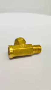 3750 ข้อต่อทองเหลือง สามทางรันทีตัวผู้ด้านข้าง (เกลียว NPT)
