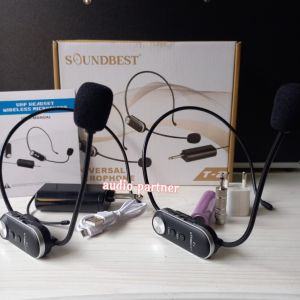 MIC WIRELESS SOUNDBEST T-2 2 MIC HEADSET ORIGINAL T2