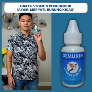 Gemukin 30ml Obat Nyilet Burung Kicau Kurus Lemas Lesu Agar Kembali Sehat