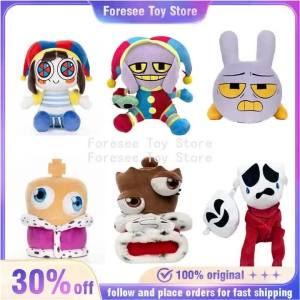 Bandai | Pomni Jax Gangle Kinger Dolls The Amazing Digital Circus Anime Surrounding Plush Toys Desktop Decoration Best Birthday Kid Gifts