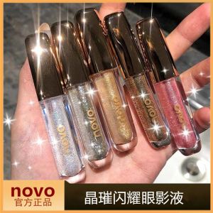 Novo Liquid Eye Shadow a Drop of Tears Shiny Crystal Shimmering Powder Shimmer Super Flash Flash Crouching Silkworm Eye Brightener Midnight Cowherd