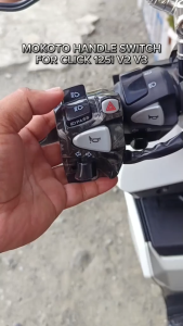 StopGuard Motorcycle Handle Switch with Hazard Light Suitable for Honda Click with Pssing Light Universial