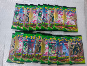 Bandai | TCG Cute Monster Figure Sword & Shield Evolving Skies Booster Box 36 Packs 360 Cards English Sealed Surprise Card Bag