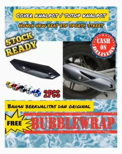Tutup Tameng Knalpot Beat Fi Esp New Tahun 2017 2018 2019 Beat Street Model Standar Honda Free Bubble dan Baut
