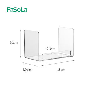 FASOLA Acrylic Cosmetic Storage Rack Transparent Desktop Organizer for Skincare Products Mask Storage Box Home Organization