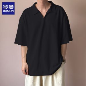ROMON | Classic Style Short Sleeve Summer Polo Shirt