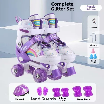 LIWAN | Dual-use PU Roller Skates 4 Wheels