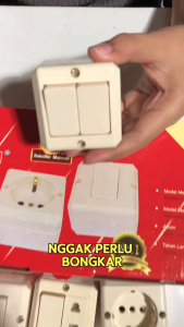 SAKLAR LAMPU OUTBOW OB SWITCH LAMP SERI ENGKEL STOP KONTAK ON OFF SAKELAR DEXICON SNI
