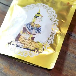 Authentic Thailand Dusitra Gold Princess Royal Detoxification Ginger Lavender Foot Patch 10 Patch (5 Pair) SG Ready Stock