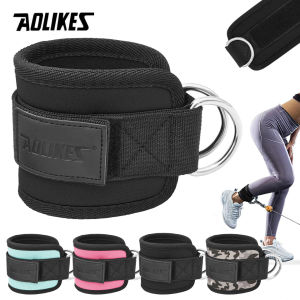 AOLIKES Adjustable D-Ring Ankle Straps for Cable Machines-Comfortable Ankle Cuffs for Glute&Leg Muscle Strength Training in Gym
