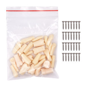 28pcs Dental Resin Teeth Typodont Model Screw Fixed Tooth Removable Individual Screw-in Resin Denture Practice Teeth