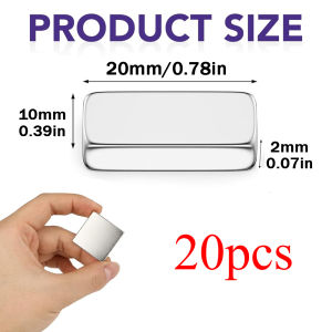 10x10x2/20x10x2mm strong rectangular refrigerator magnet suitable for experiments whiteboards nail art DIY， Warehouse etc