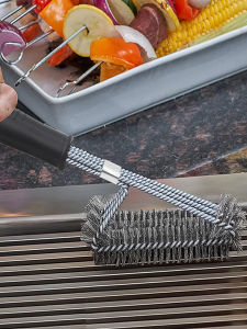 Barbecue Wire Cleaning Brush Stainless Steel Wire Brush Washing Barbecue Grill Steel Brush Special Barbecue Steel Wire Brush