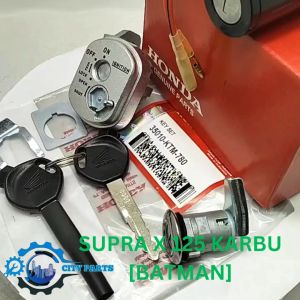 KUNCI KONTAK KEY SET + KUNCI JOK SUPRA X 125 [BATMAN] KUNCI KONTAK HONDA KTM  KUALITAS ASLI ORIGINAL