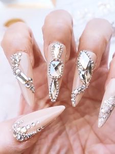 Aksesoris Hiasan Nail Art kuku palsu manik-manik sequins pearl mix silver gold / Nail art DIY /Nail Decor Model Variasi A B C D E F - Lazada