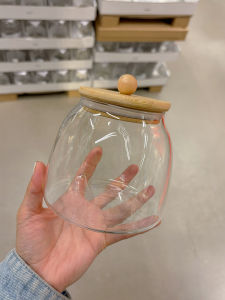 Retro Kính Chịu Nhiệt Kín Bảo Quản Bình Có Nắp Đậy Cho Trà菊花 Hoa Hồng Hoa Cam Khô Vỏ Cà Phê Và Ngũ Cốc Bảo Quản