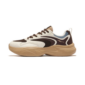 Erke | Summer New Leather Casual Sport Shoes Thick Soles Lightweight Mesh