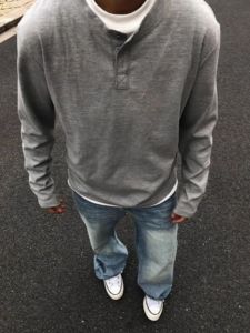 เสื้อฮู้ดคอกลมแขนยาวทรงหลวมสำหรับผู้ชาย ทรงหลวม ฤดูใบไม้ร่วง เสื้อชั้นในสไตล์ฮอลลีวูด ลำลอง เสื้อชั้นในสุดเท่