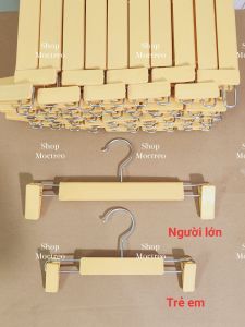 Móc kẹp nhựa vàng tăng giảm người lớn và trẻ em (combo 10cái)