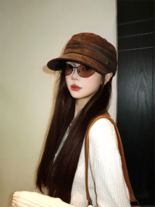 Zanning | Suede Folded Equestrian Style Retro Beret Flat Cap