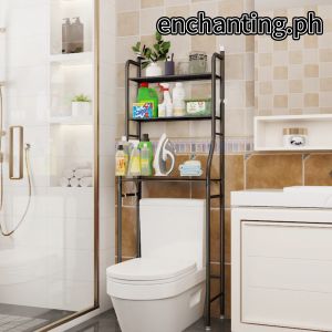 3-Tier Bathroom Space Saver CR Toilet Shelf Rack Multi-Layer Floor storage Toilet Cabinet