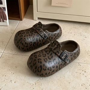 XIXITIAO | Fine Elegant Leopard Print Slip On Slippers for Women