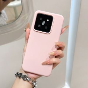 เคสโทรศัพท์ซิลิโคนเหลวสีพื้นสำหรับ Xiaomi 17 15 pro 14 Ultra 13 แบบนิ่ม ดูดซับความร้อน ป้องกันการตกหล่น ดีไซน์เรียบง่าย สำหรับคู่รัก