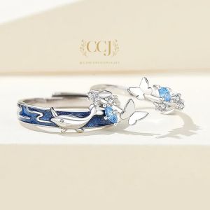 Cincin Couple Silver Adjustable S16 | Pasangan | Nikah | Lamaran | Hadiah | Tunangan 925 Perak | Aksesoris Pria Wanita