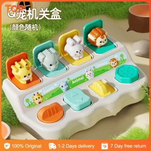 Interactive Pop Up Animals Toy For Toddlers Baby Early Education Developmental Cause And Effect Toy