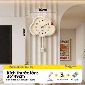 MEISD | Đồng Hồ Đơn Giản Bánh Kem Im Lặng