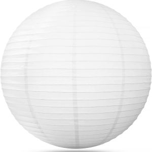 Round Chinese White Paper Lantern 10cm~40cm DIY Childrens Hand Drawn Colorful Lantern Commemorative Day Birthday Party Decorati