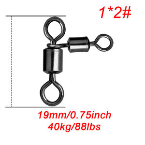 FishTrip 3 Way Swivel 15-25pcs Fishing Rolling Swivell Fishing Hook Line Connector Carp Fishing Accessories Brine Fishing Tackle