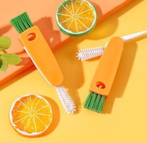 【SALE】3 in 1 Cup Bottle brush Lid Cleaning brush Household Baby Bottles Cap Kitchen Accessories Remove Gap Grooves