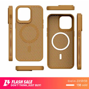 Ekcam เคสไอโฟน เคศโทรศัพท์ระบายความร้อน เอ็กซ์คลูซีฟเซลส์ประเทศไทย สำหรับ เคสไอโฟน iPhone 15/14/13/11 Pro Max โปรแม็กซ์, สีม่วง, Magsafe, ผู้ชาย