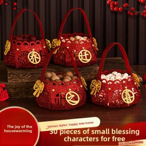 MONLEYTA | New Home Decoration Handheld Fruit Basket Moving Celebration Entrance Ceremony Ornament Basket Housewarming Gift