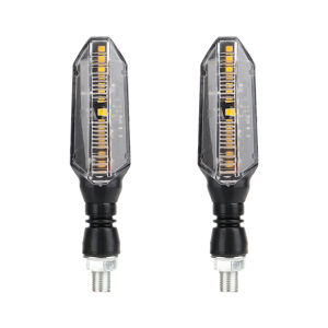 KEVANLY | 2/4pcs Motorcycle LED Turn Signals Warning Lights Amber Flowing Water Arrow Indicator Lamp for Honda Yamaha Suzuki