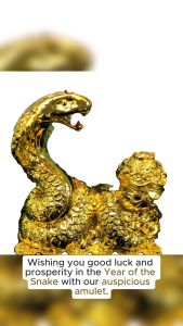 Fengshui 2025 golden snake dance blessing furnishings