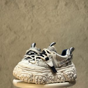 Womens Casual Fashion Shoes Spring Autumn New Style Color Block Thick Bottom Heightening Student Single Shoes Dad Sneakers