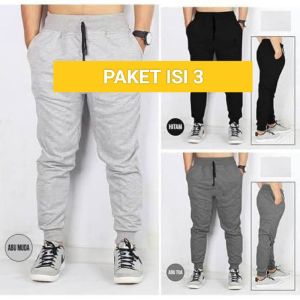 CELANA JOGGER TRAINING 80RIBU DAPAT 4 PCS CELANA KOLOR PANJANG PRIA WANITA BAHAN BABY TERY