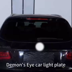 2Pcs Devil Eyes Car Lights 11 Modes USB RGB LED Exterior Decor Easy Install for Automotive