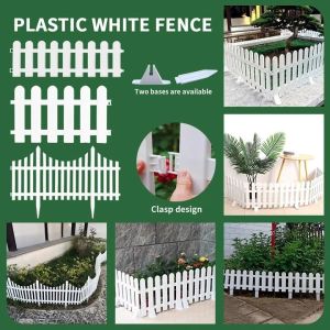Plastic Fence Lawn Garden Vegetable Field Fence Indoor Christmas Tree Decoration Fence PVC花园装饰围栏庭院栅栏