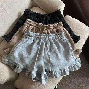 Girls Summer Drawstring Sport Shorts Elastic High Waist