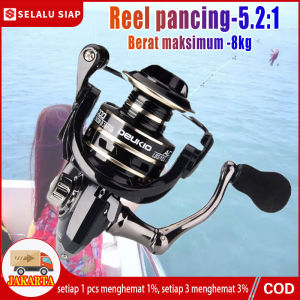 ( COD Dalam Stok )2000 3000 5000 7000 Series Reel Pancing Fishing 5.2:1 Kecepatan Tinggi Kumparan Logam Ikan Mas Reel Pancing Air Asin Reel Pancing untuk Putaran Reel Pancing