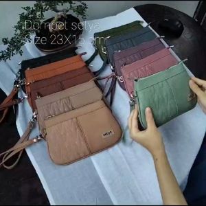Dompet wanita Terbaru Dompet setya Pouch dompet cluth Dompet murah Dompet koin Premium Kulit Hitam