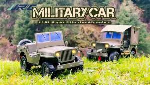 JJRC | 1/10 Willys RC Car JJRC C8815 4WD RTR Crawler Remote Control Car Climbing Truck Vehicle Simulation Military Car Model Toy Gift