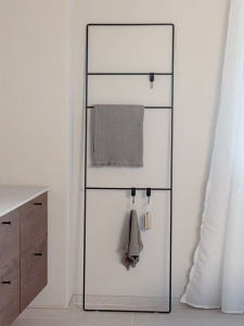 Ladder Coat Rack Floor Hanger Bedroom Hanger Nordic Homestay Towel Rack against the Wall Trapezoidal Clothes Rack