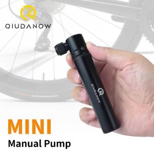 QIUDANOW Mini Bike Pump Lightweight Bicycle Accessories Special for Road Bike Fits Presta Valve 90PSI Aluminum Alloy Material
