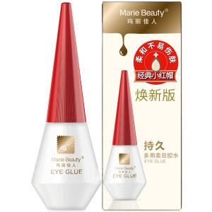 Authentic【Marie Beauty】False Eyelash Glue Traceless And Quick Drying Super Sticky Long-Lasting Styling Glue Little Red Riding Hood Eyelash Glue Non-Irritating Double Eyelid Tape